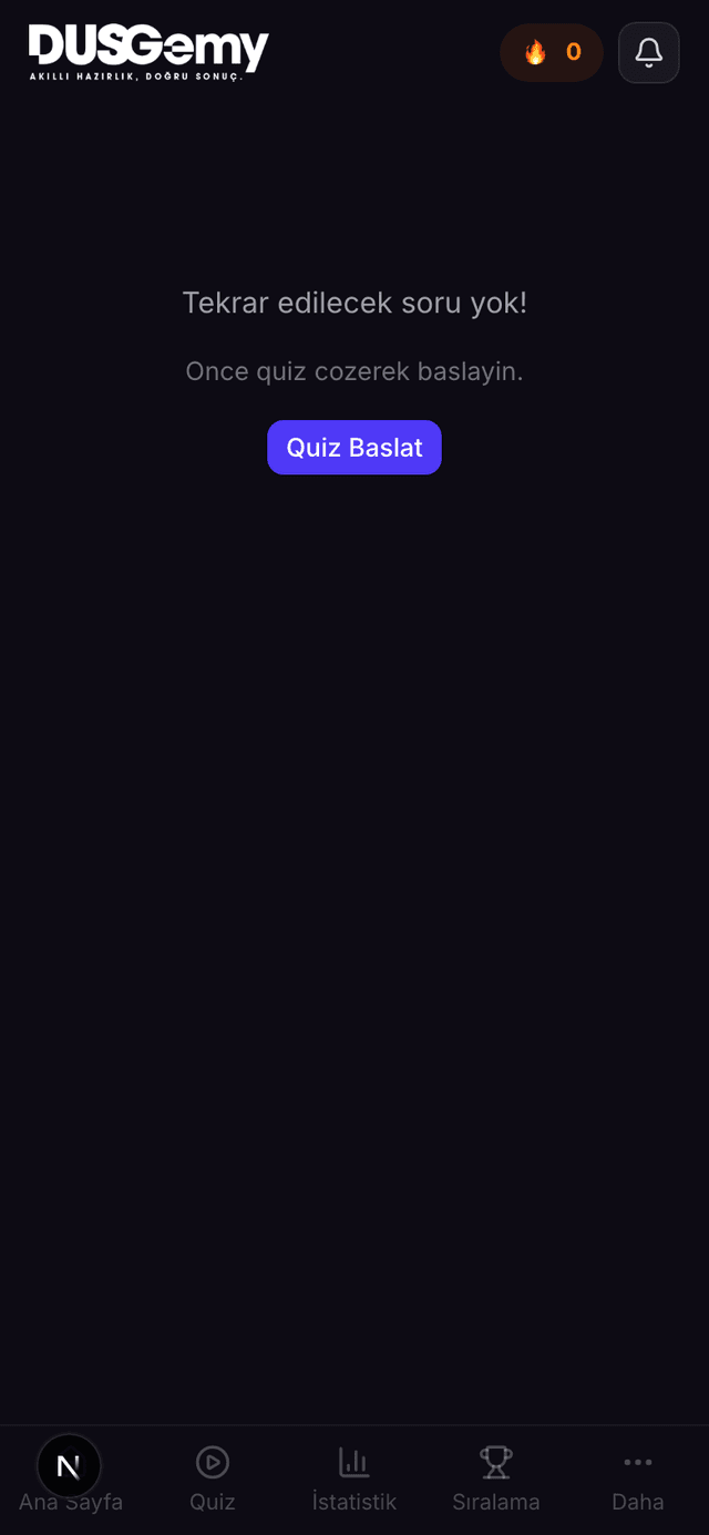 Flash Card ekranı